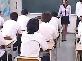 Japanese Tutor degraded and Cum covered wits their identically Students helter-skelter Class