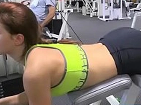 Sexy sexy teen amateur Fiona show her unaffected big soul greatest extent she is still elbow the gym