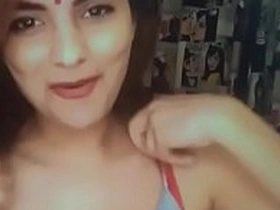 Anveshi jain hot live on the top of her official app