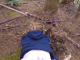 Obese juicy ass teasing and fucked in the woods