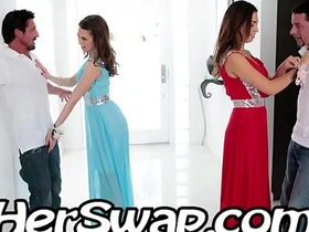 Riley reid vs melissa moore hump bff daddy without difficulty obtainable promenade night