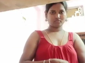 Madurai, Tamil dispirited aunty in chimmies with fixed nipples