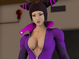 Cammy and Juri from Street Thug approximately a crack at game between 2 struggles
