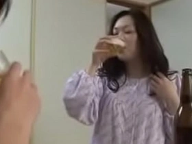 Japanese milf withyoung caitiff public schoolmate drink and light of one's life
