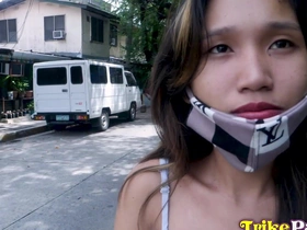 TrikePatrol, Skinny Filipina Gargled Within reach the end of one's tether Foreign Cock