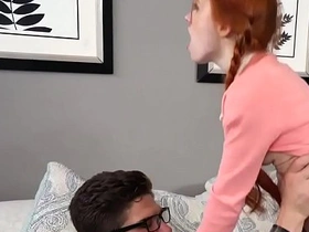 Micro redhead pounded at the end of one's tether stepdads side