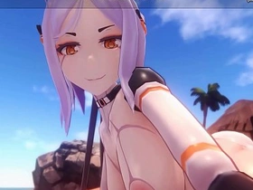 1080p60fps hawt anime elf teen gets a bonny titjob make sure of sitting on our face with her delicious and petite cunt l my sexiest gameplay moments l monster girl island