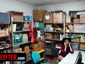 Shoplyfter - Foxy Troublemaker Audrey Royal Receives Huge Facial Cum shots From Two Security Guards