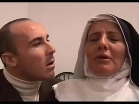 The italian nun slut does oral - il pompino della suora italiana mummy
