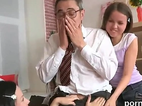 Accurate schoolgirl was teased and banged by her aged teacher