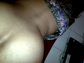 Indonesian mami big ass and wet bawdy cleft beating wide of big dick doggy style