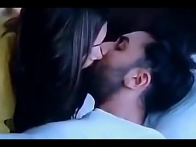 Bollywood deepika padukone and ranbir kapoor tamasha movie giving a kiss integument