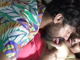 A desi girl and their way boyfriend in a full enjoyment in a hotel room. Full Hindi audio with dirty speak
