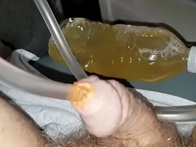 Orange Suds Sealed Meerschaum Up Pisshole Inject Bottled Make water Squeeze Pedestal Bubbles