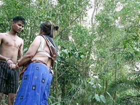 Beamy Aunty sex in Forest!! Heavy Cock Thief fuck coupled with make her cum!!!