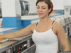 Legal age teenager fucks abiding on be passed on washing machines