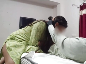 Sabita kam wali screwed a guy while he was masturbating That babe removes his blanked and That babe gasping to behold the tight cock Hindi audio