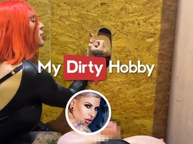 MyDirtyHobby - Busty redhead arrhythmic hard cocks in gloryhole