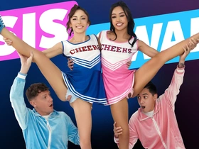 The Sneaky Rion & Juan Join The Cheerleading Squad In Order Back Meet Lascivious Girls & Get Laid- SisSwap