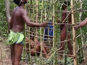 Somewhere in west Africa, on our annual festival, the hotshot fucks the most beautiful maiden in the cage while his Big cheese with the secondary of the guards are watching