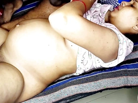 Kissing pregnant Promila Bhabhi engulfing dick fucked with creampied hindi audio
