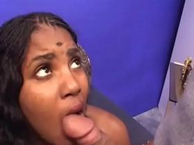 Beamy pain in the neck indian honey gets cum-hole bitchy wits Beamy white dick on couch