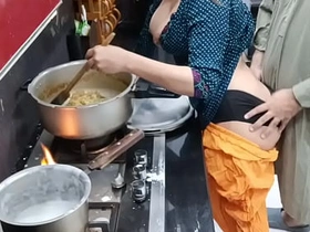 Desi Slutty wife A bit of butt In Scullery While She's Cooking