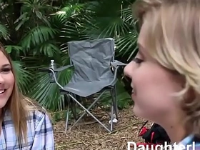 Lickerish daughters fuck dads on camping driveway daughterlust com