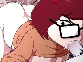 Velma with an increment of Daphne screwed by monsters anime