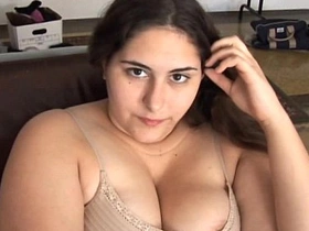 Beautiful big-busted incomprehensible BBW has a soaking wet wet opening