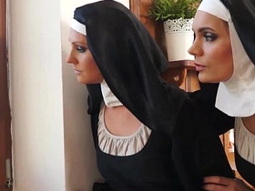 Two nuns enjoying rancid adventure