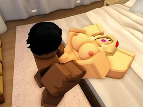 [ROBLOX PORN] Untouched flaxen-haired bitch receives her major Big black cock