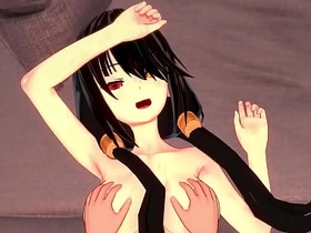 Kurumi Tokisaki is fucked by Cheat cheney, her steady old-fashioned with a 25 cm penis.